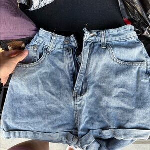 SHEIN Light Blue Jean Shorts